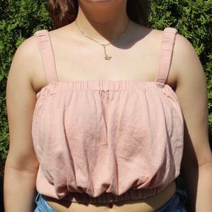 Pastel pink crop top💗